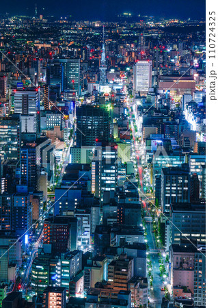 名古屋の夜景 テレビ塔 名古屋の夜景 テレビ塔 110724325