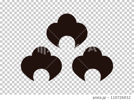 Three flowers of wisteria 110726032