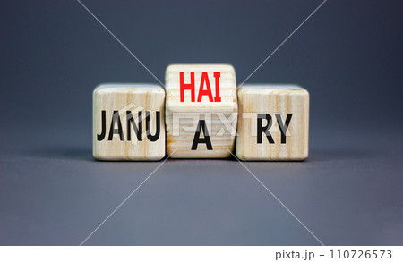 Januhairy or January symbol. Concept words Januhairy or January on beautiful wooden blocks. Beautiful grey table grey background. Social issues Januhairy or January concept. Copy space. Januhairy or January symbol. Concept words Januhairy or January on beautiful wooden blocks. Beautiful grey table grey background. Social issues Januhairy or January concept. Copy space. 110726573