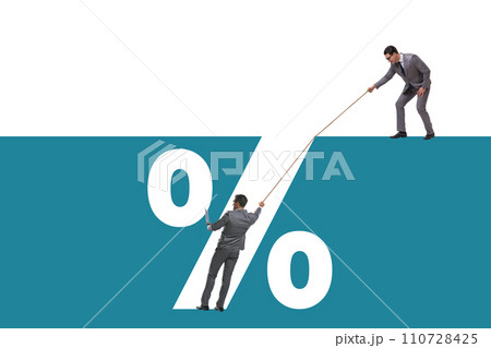 Business concept of high percent on debt and loan 110728425