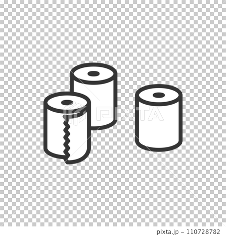 Illustration image of toilet paper disaster prevention goods 110728782
