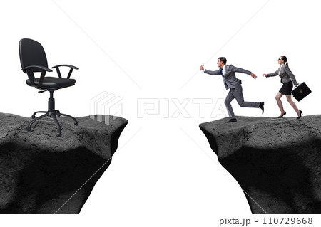 Business people competing for promotion Business people competing for promotion 110729668