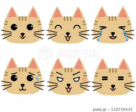 猫の表情6パターン 110730435