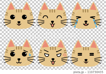 猫の表情6パターン 110730435
