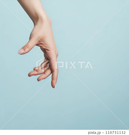 female hand reaching for something with copy space 110731132