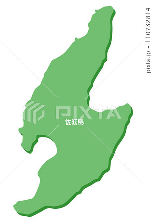 佐渡島の形 佐渡島の形 110732814