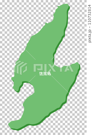 佐渡島の形 佐渡島の形 110732814