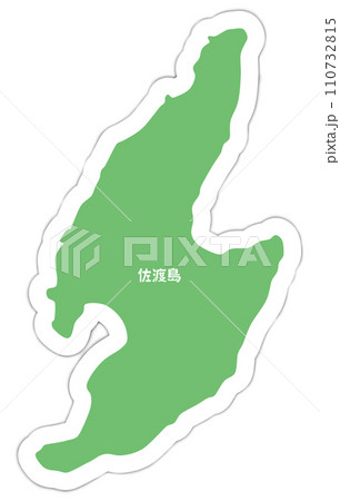 佐渡島の形 110732815