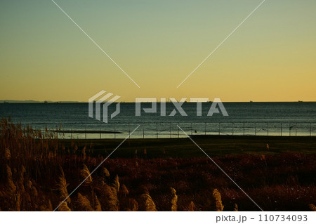 夕暮れの海 110734093