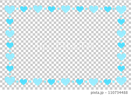 Light blue heart watercolor frame Light blue heart watercolor frame 110734488