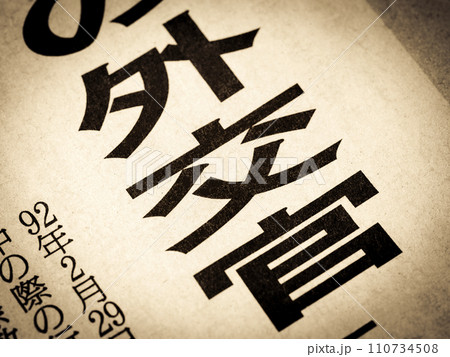 「外交官」と書かれたニュースの見出し 110734508