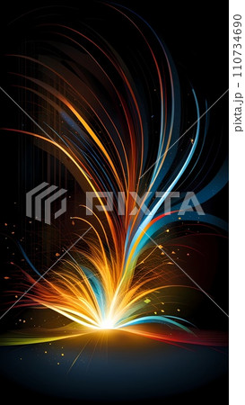 good abstract lights figure to backgroundのイラスト素材 [110734690] - PIXTA