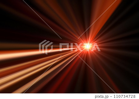 宇宙空間のワープをイメージした背景素材（ワームホール ・ブラックホールのイメージ） 110734728