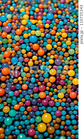 Colorful ball bubbles illustration background Colorful ball bubbles illustration background 110735343