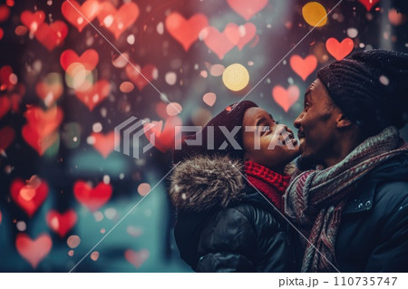 AI-generated content. People in love celebrating valentines day the day of love pragma 110735747