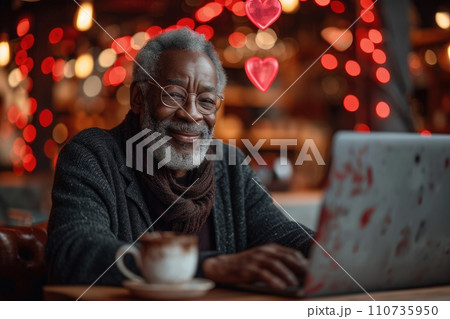 AI-generated content. single person use online dating app service for chat and web network pragma 110735950