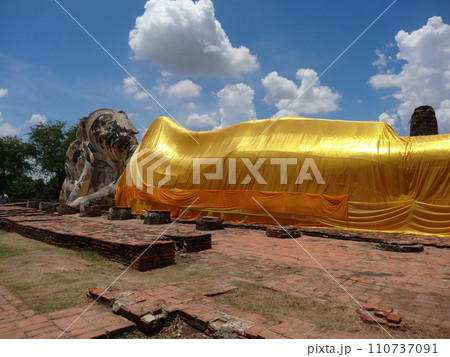 ワットロカヤスタ アユタヤ・タイ 世界遺産 ワットロカヤスタ アユタヤ・タイ 世界遺産 110737091