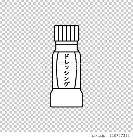 ドレッシング・線画 110737332