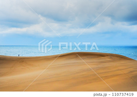 砂丘　　sand dunes, vast dune hills　 110737419