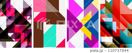 Triangle poster set for wallpaper, business card, cover, poster, banner, brochure, header, website Triangle poster set for wallpaper, business card, cover, poster, banner, brochure, header, website 110737844