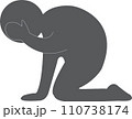 人の喜怒哀楽を表わすピクトグラム 110738174