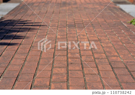 イメージ素材　レンガの歩道 110738242