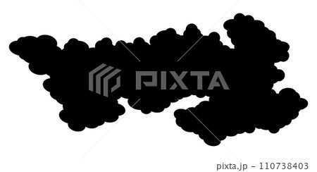 雲　雲海　シルエット　アイコン	 110738403