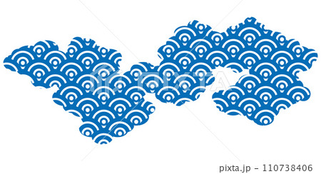 雲 雲海 和柄 アイコン 雲 雲海 和柄 アイコン 110738406