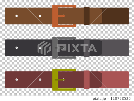 穿過褲子的皮帶插圖 110738526