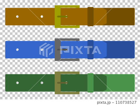 穿過褲子的皮帶插圖 110738527