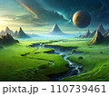 異世界の自然風景(AI画像) 110739461