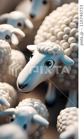 Sheep 3d cartoon character design concept artwork Sheep 3d cartoon character design concept artwork 110740733