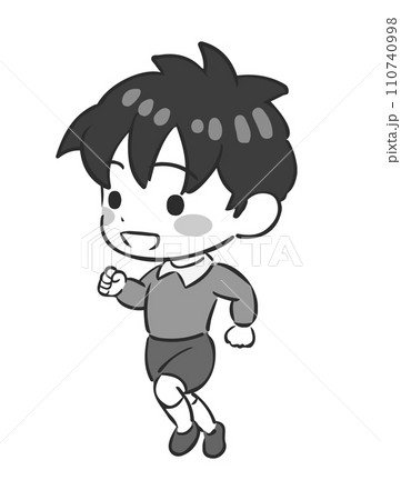 元気に走る子どものイラスト 110740998