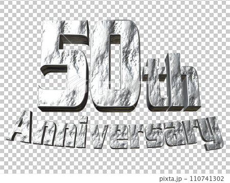 3DCG角色「50週年/50週年」銀、銀 3DCG角色「50週年/50週年」銀、銀 110741302