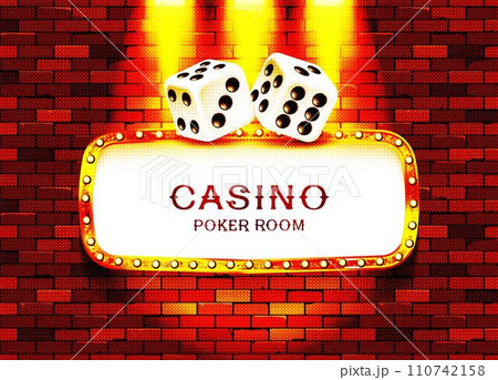 Poker casino poster logo template design Poker casino poster logo template design 110742158