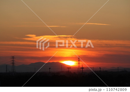 夕陽 夕陽 110742809