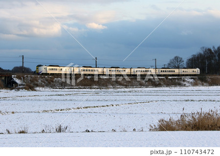 雪の石勝線を駆ける特急おおぞら　おおぞら　根室本線　石勝線　キハ261 110743472