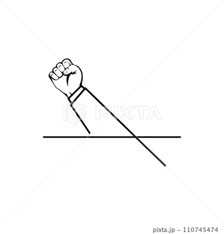 Fist raised up. 110745474