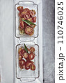 Catering Food. Appetizer of cherry tomatoes on a white background 110746025