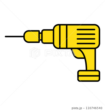 electric drill icon vector 110746540
