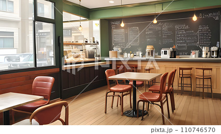 オシャレなカフェテリア 110746570