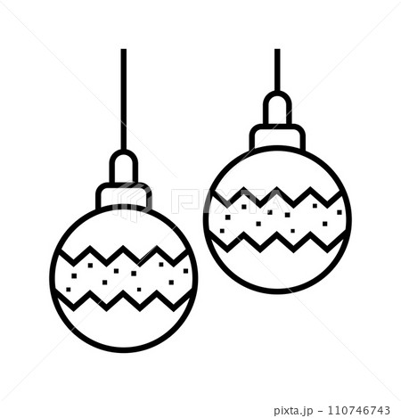 christmas ball icon 110746743