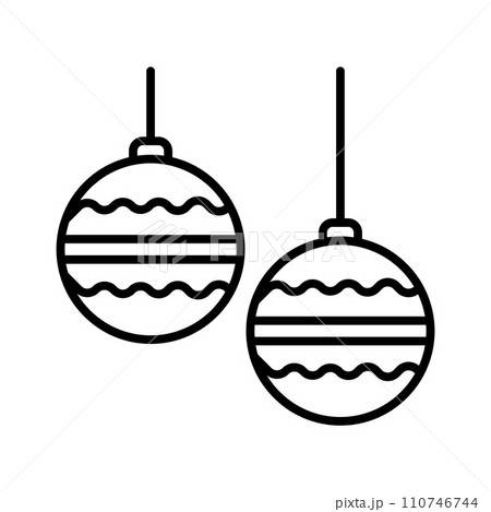 christmas ball icon 110746744
