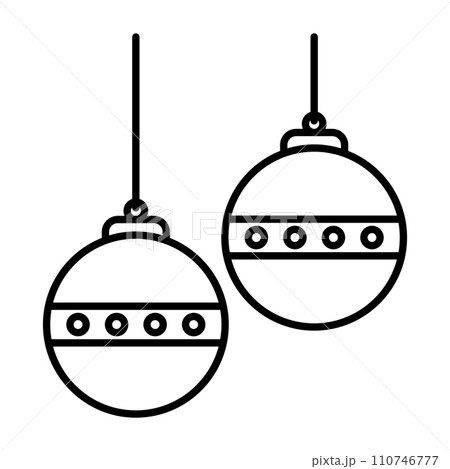 christmas ball icon christmas ball icon 110746777