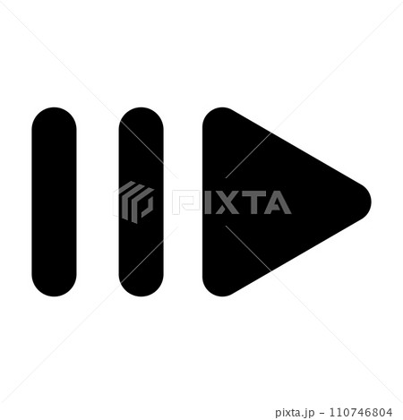 media player icon vector 110746804