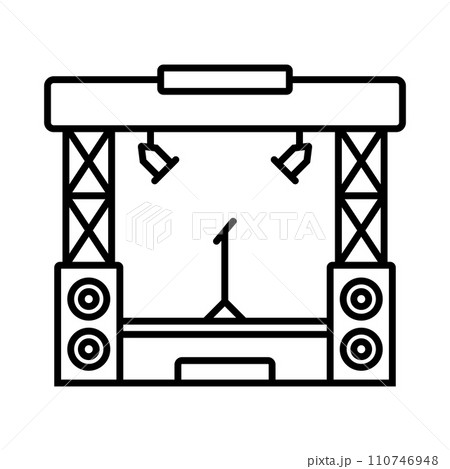 stage icon stage icon 110746948