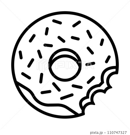 donut icon vector donut icon vector 110747327