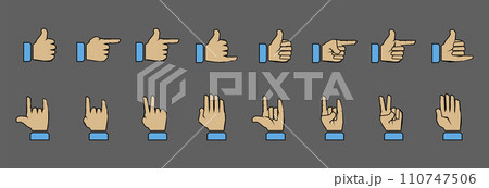Hand gestures. Hand gestures. 110747506