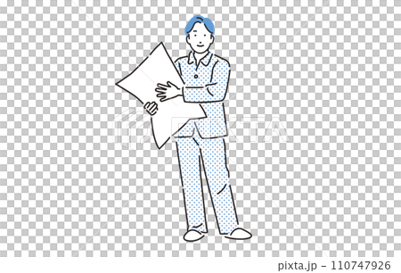 person man in pajamas 110747926