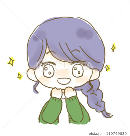 キラキラした表情を浮かべる女の子 110749029